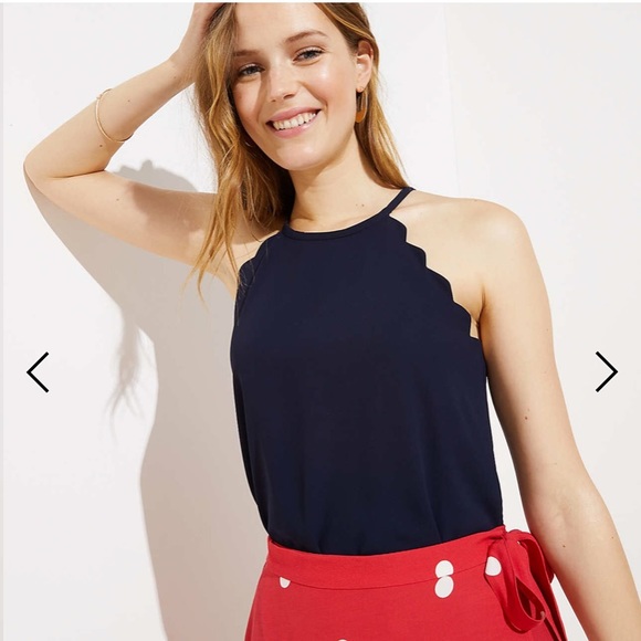 LOFT Tops - LOFT | Scalloped Halter Top